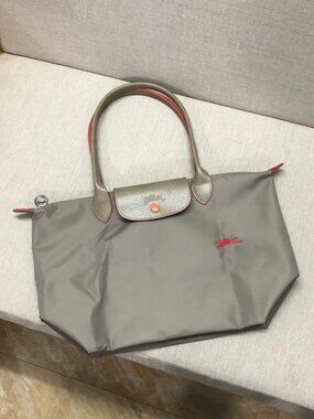 NWT Longchamp Le pliage Club 70th Medium Handbag Brown Canvas Shoulder Tote M